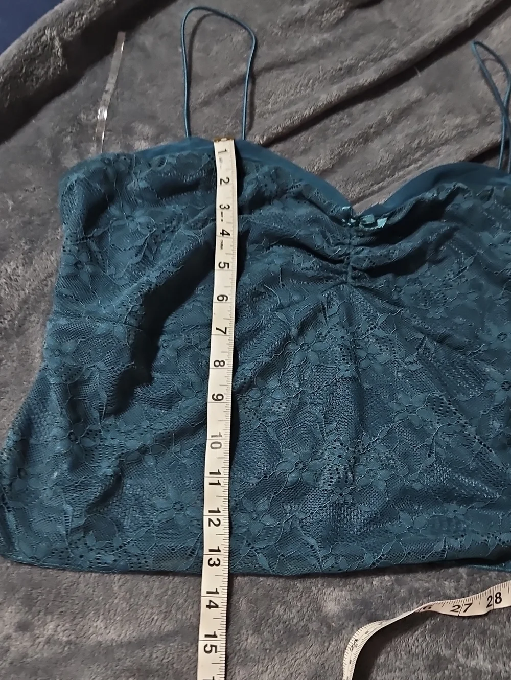 NWT Sheer Stretchy Mesh Y2k Lace Tank - Picture 6 of 12